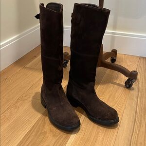 Boemos Brown Suede Boots for Women - made in Italy size 38